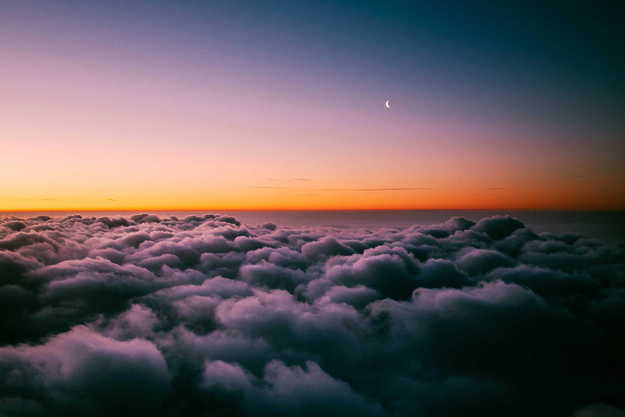 Clouds in the Sky at Sunset