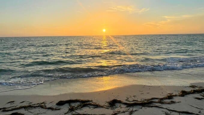 Beautiful Beach Coastline in Anna Maria Island Florida