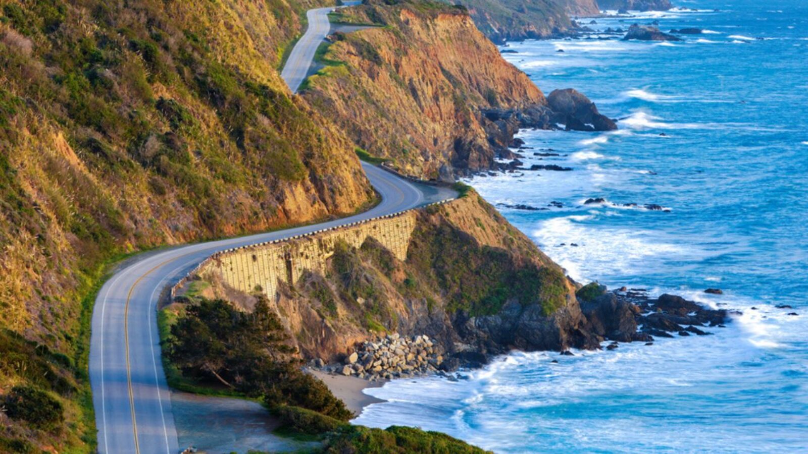 Pacific Coast Highway (Highway 1) at southern end of Big Sur, California