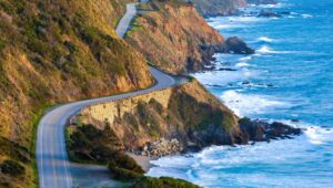 Pacific Coast Highway (Highway 1) at southern end of Big Sur, California