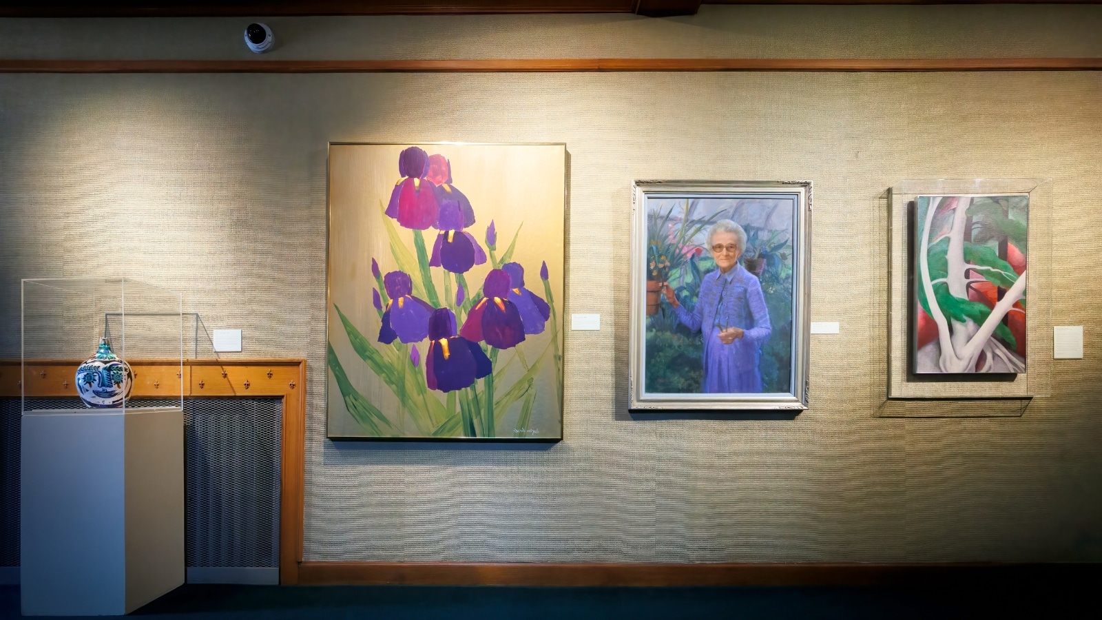 Works by Pablo Picasso, Charles Dix, James Jay Ingwersen, and Georgia O'Keeffe are on display at the Art Museum.