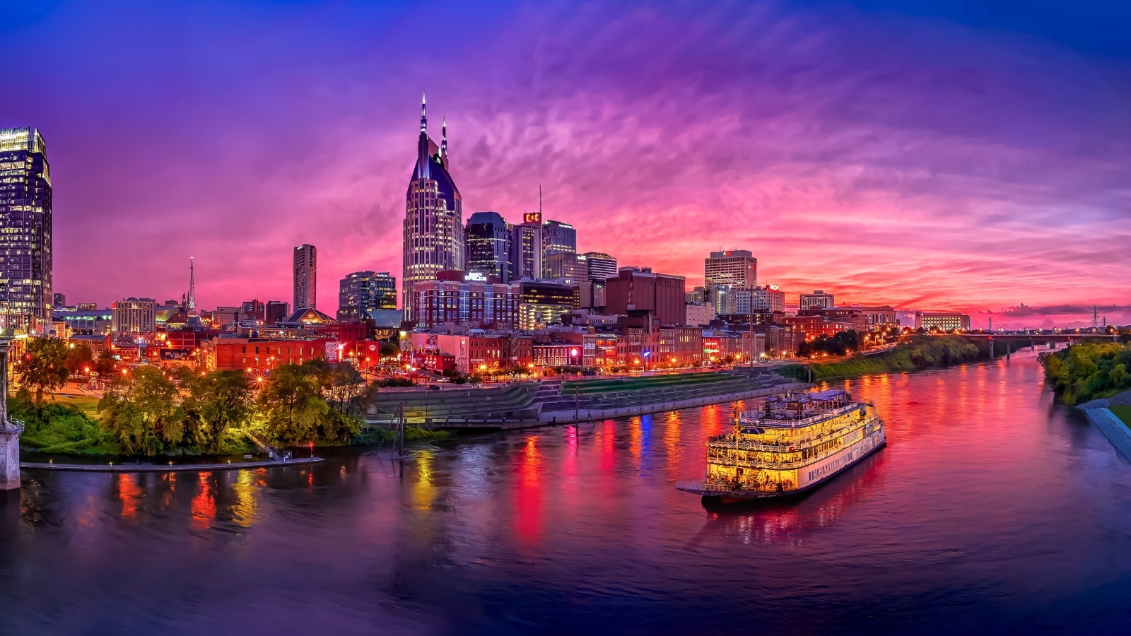 Nashville Skyline in the United States in May